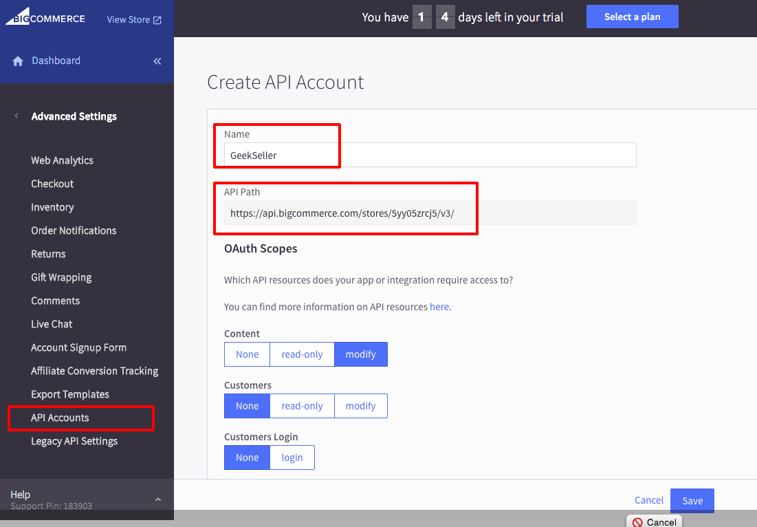 bigcommerce inventory