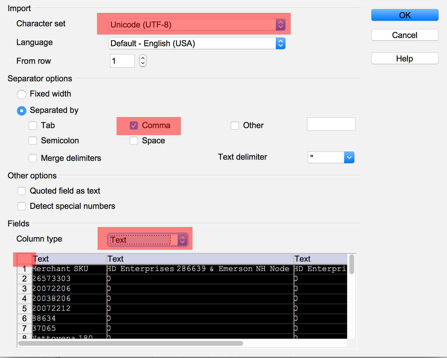 Issue with scientific notation (on SKU, UPC, EAN etc.) in CSV/XLS