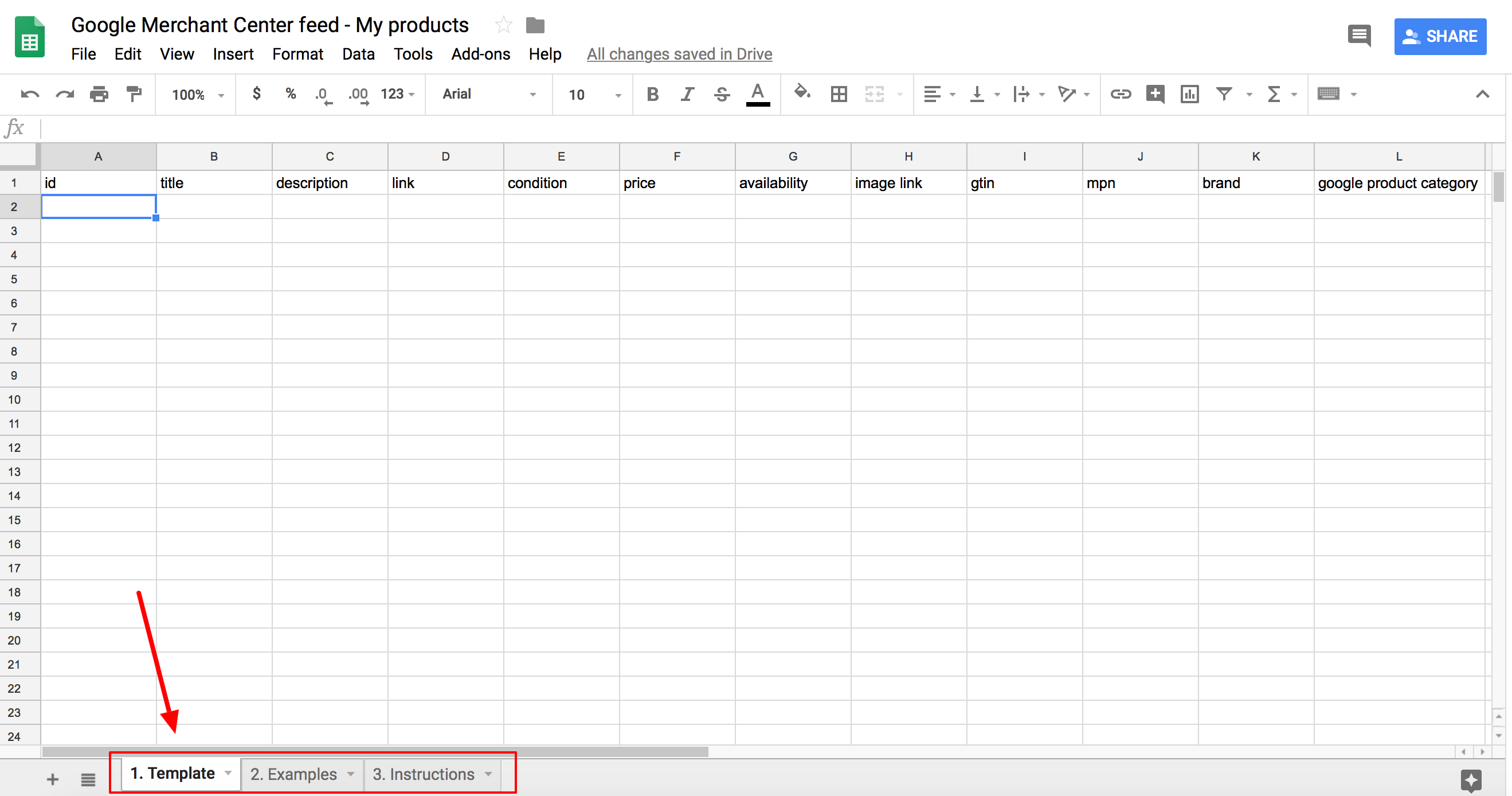 Upload your products to the Google Merchant Center with Google Sheets