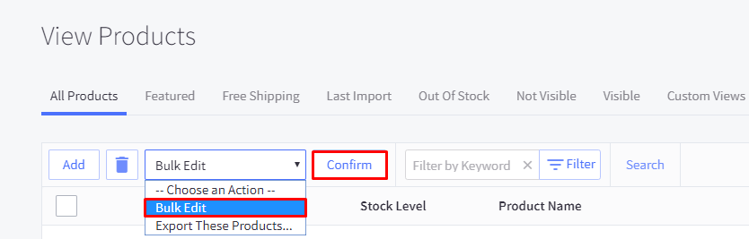 BigCommerce inventory tracking