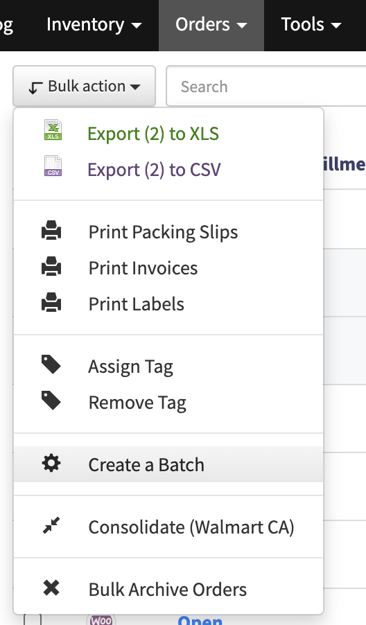 Generating Order Labels Generate labels for orders in bulk