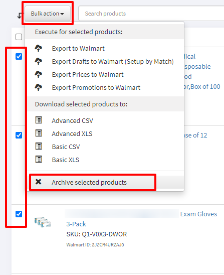 walmart product search by sku