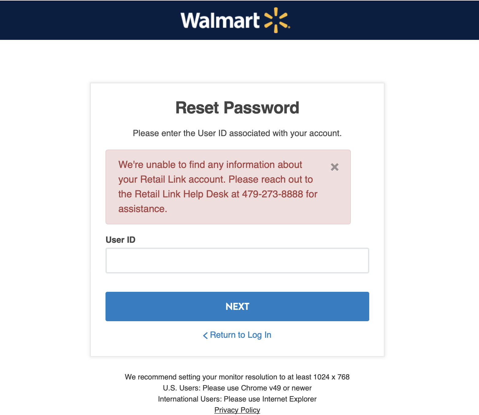 Walmart DSV Login Issue GeekSeller Support Team