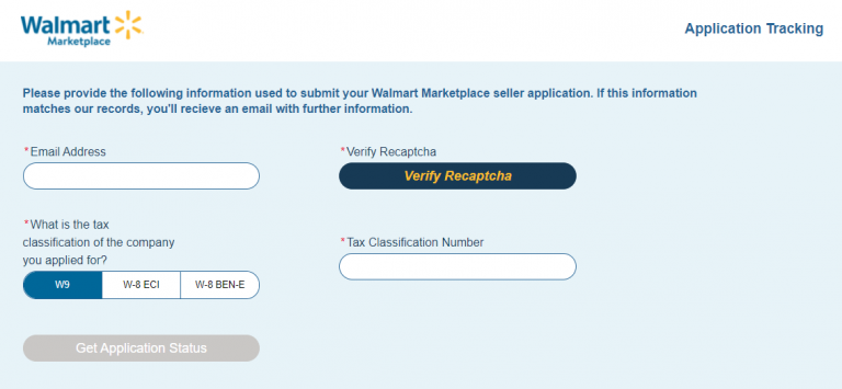 walmart marketplace application status